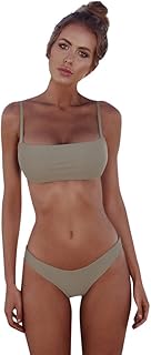 Ensemble de bikini rembourré bandeau sexy deux pièces pour femmes, maillot de bain