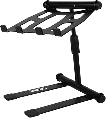 Support réglable pour ordinateur portable udg noir