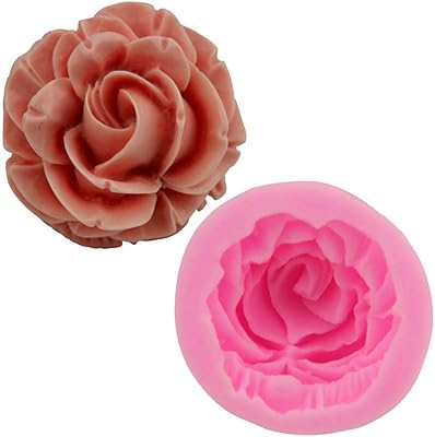 Moules à pochoir à gâteau, moule en silicone fleur de rose, fondant, bonbons