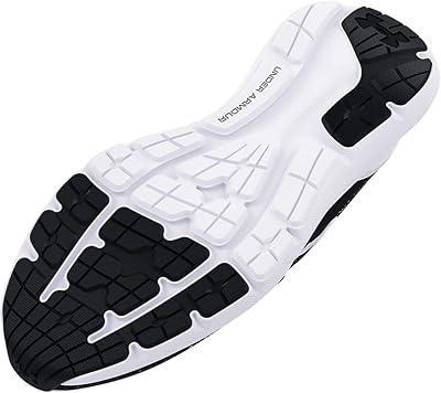 Chaussures de course under armour surge 3 mn pour hommes, noir/blanc, taille 42,5