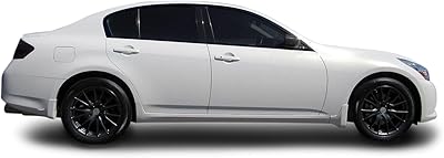Slickmod housse occultante en vinyle chromé pour infiniti g35 g37 q40 berline 2007-2015