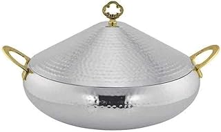 Pot chaud en acier inoxydable de style luxe blackstone (argent, 4000 ml)