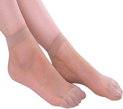 10 paires de chaussettes courtes en soie élastique ultra fines pour femmes, chaussettes