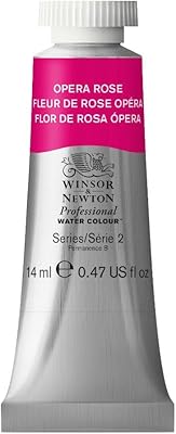 Peinture aquarelle professionnelle winser & newton, tube de 14 ml, opera rose