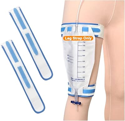 Support de sac de jambe pour cathéter foley drainage urinaire avec sangles