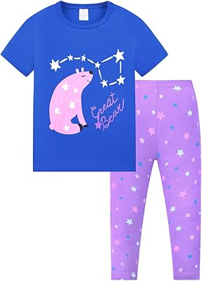 Ensemble pyjama deux pièces the white shop - pour garçons et filles, t-shirt