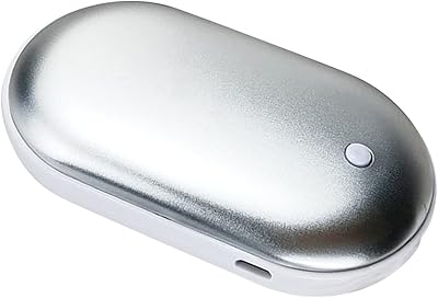 Chauffe-mains électrique 2400 mah avec batterie externe, 3 niveaux de chauffage réglables, double