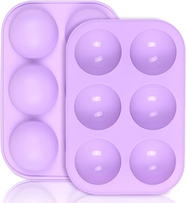 Grand moule en silicone hémisphérique à 6 cavités paquet de 2 moules