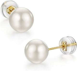 Boucles d'oreilles en perles d'or 18 carats, bijoux en perles de culture d'eau