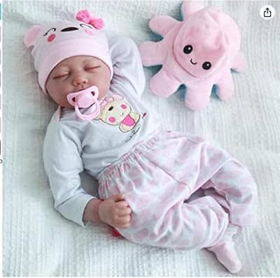 Poupées bébé reborn miaio, poupées reborn fille 17 pouces, poupée réaliste faite à