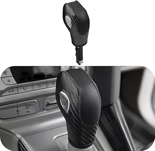 Couvercle de pommeau de levier de vitesse en cuir ldyfc pour ford ecosport
