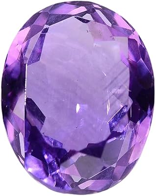 Pierre d'améthyste en cristal de guérison naturelle rebay, violette, 6-7 carats, certifiée