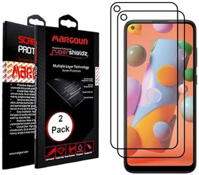 Margoun lot de 2 protecteurs d'écran pour samsung galaxy a21s, film en verre