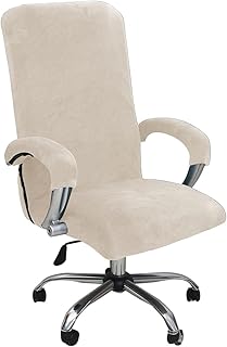 Housse de chaise de bureau en velours pour chaise d'ordinateur, housse de chaise