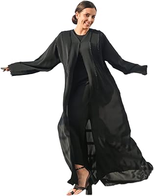 Abaya boutonnée premium pour femme aj2204102a boutonnée (pack de 1)