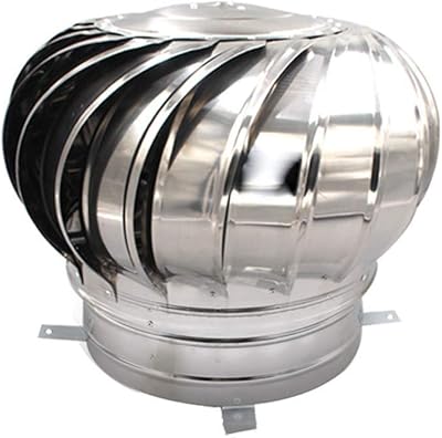 Sortie de turbine, couvercle d'échappement de toit en acier inoxydable 304, évent d'eau