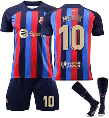 Forca messi #10 kit de football à domicile 2022-2023 maillot de football du