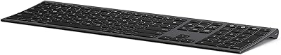 Clavier bluetooth pour mac clavier multi-appareils sans fil ultra fin avec pavé