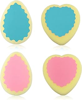 Éponge d'épilation sign-e, 4 pièces d'éponges d'épilation indolores pour le visage, les jambes