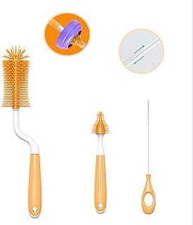 Brosse à biberon en silicone ensemble de brosses de nettoyage pour tétine