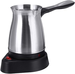 Cafetière turque grecque en acier inoxydable, bouilloire électrique portative, 500 ml