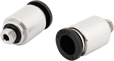 Qtqgoitem 2 pièces connecteur rapide pneumatique à scoket hexagonal fileté mâle de 5