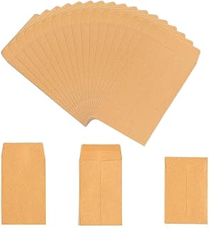 100 paquets d'enveloppes pour pièces de monnaie petites enveloppes autocollantes graines