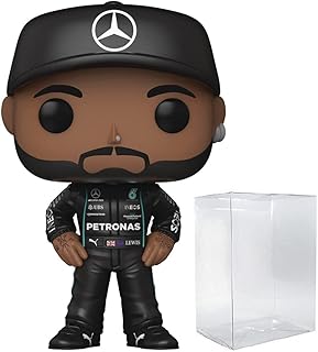 Figurine en vinyle bob formula one lewis hamilton (amg petronas) (assemblée avec étui