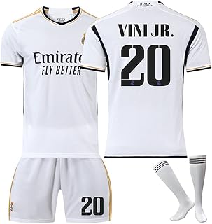 Kit maillot de football forca kids real madrid domicile 2023-2024, maillot de football