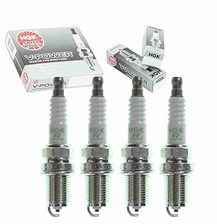 4 pièces de bougies d'allumage ngk v power compatibles avec chevrolet aveo 1.6l