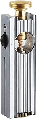 Briquet à huile de tranchée vintage rechargeable en métal robuste pour allume-feu, collection