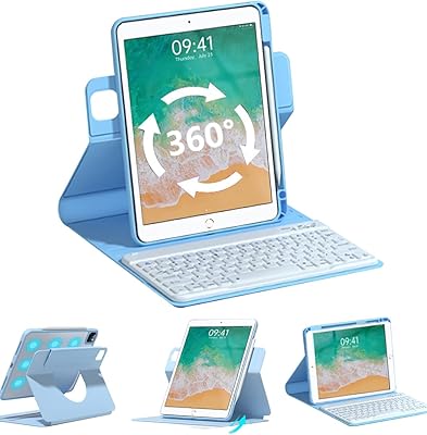 Étui avec clavier qyiid pour ipad 97 pouces 5e 6e génération