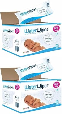 Lingettes à l'eau lingettes pour bébé mega value, paquet de 2 24 x