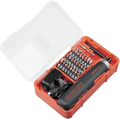 Jeu de tournevis black & decker 4 v avec batterie lithium-ion - bd40k27-b5