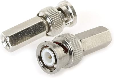 Connecteurs coaxiaux coaxiaux bnc mâle rg59, adaptateurs de câble pour caméras de vidéosurveillance