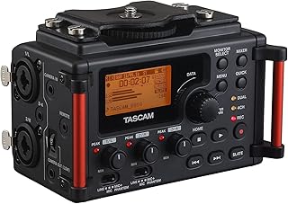 Enregistreur audio portable tascam 4 canaux pour cinéastes reflex numériques, noir (dr-60dmkii)