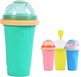 Machine à slushy double couche en silicone machine smoothie et milkshake