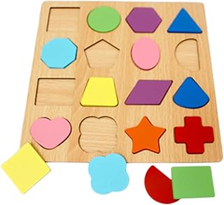 Puzzle d'alphabétisation honbolu pour enfants tableau de chiffres lettres formes géométriques