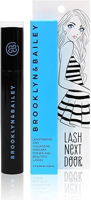 Mascara waterproof qui allonge, recourbe et volumise sans grumeaux de brooklyn et bailey