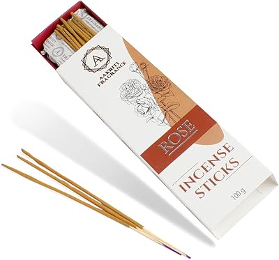 Bâtons d'encens masala naturels de luxe akriti, paquet de 100 grammes (rose)..