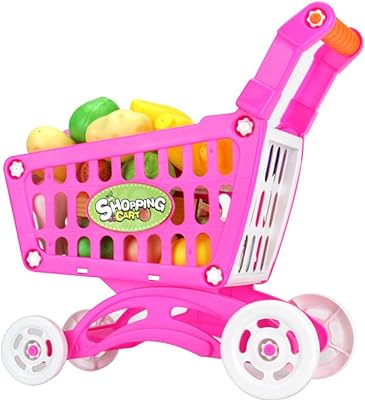 Jouets de supermarché en plastique kodio - caddie avec petits fruits - jouet