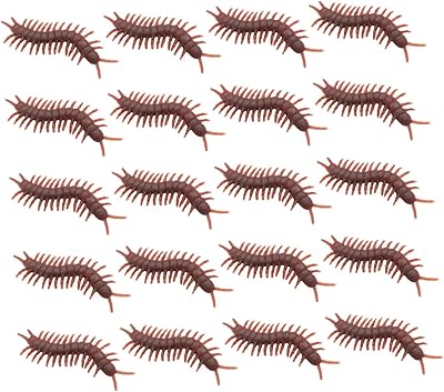 Safigle 60 pièces simulation mille-pattes jouets pour animaux de compagnie jouets pour enfants