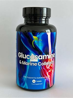 60 comprimés de glucosamine et de collagène marin de zone biologique - améliore la santé, la mobilité et la réduction - soulagement et soutien des douleurs articulaires. Diaytar : Acheter moins cher n'a jamais été aussi facile