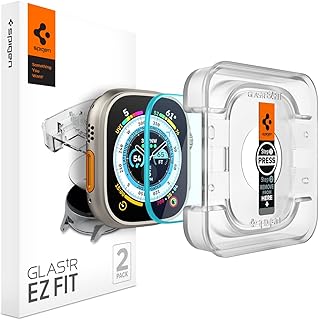 Protecteur d'écran spigen glaster ez fit pour apple watch ultra (49 mm)