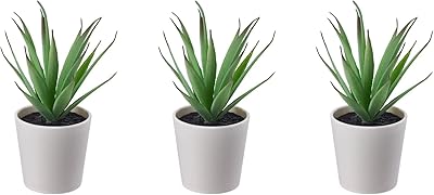 Plante artificielle en pot ikea vejka, 6 cm, lot de 3