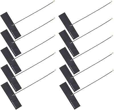10 pièces d'antenne compacte fpc en forme de t lte 4g avec connecteur