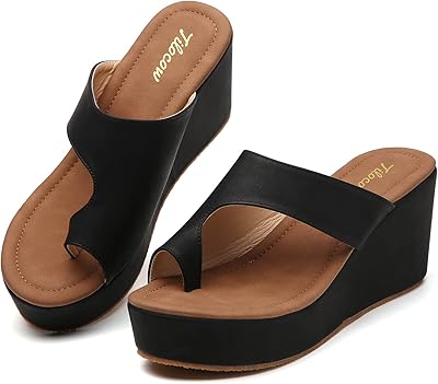 Sandales compensées pour femmes, pantoufles légères à talons hauts pour femmes. Profitez des meilleurs deals du Sénégal sur Diaytar