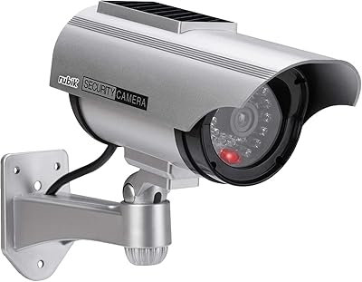 Caméra de sécurité solaire factice rubik cctv avec lumière led clignotante, fausse caméra