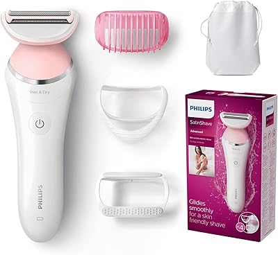 Rasoir rechargeable pour femme philips satin shave advanced, rasoir électrique sans fil