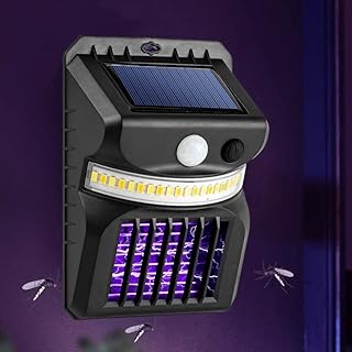 Zappeur de moustique solaire extérieur capteur anti-moustique intelligent amélioré applique murale